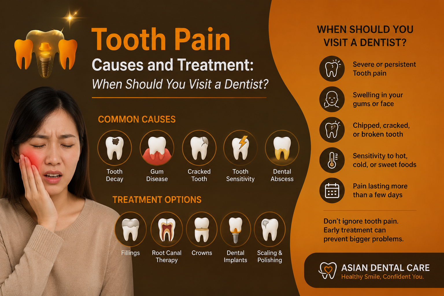 Tooth Pain Causes and Treatment: When Should You Visit a Dentist?